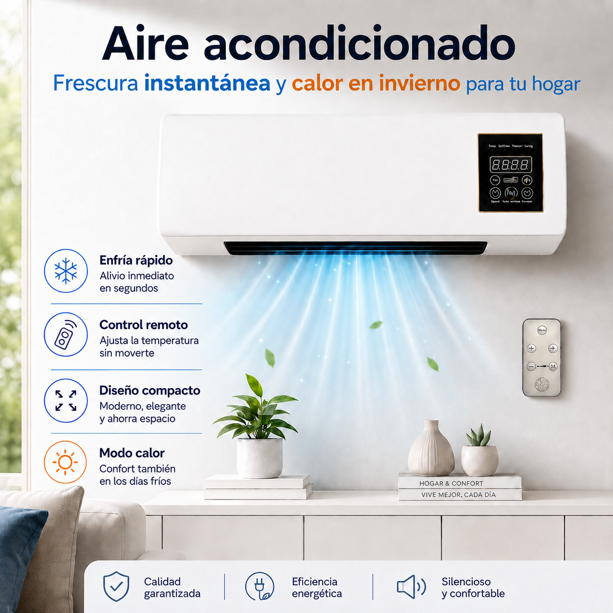 Mini aire acondicionado de pared